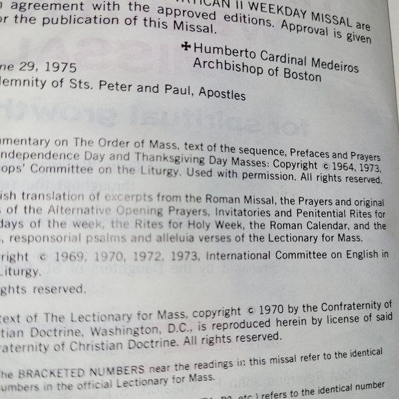 Vintage, The Vatican II Weekday Missal St Paul Edition - Picture 5 of 10